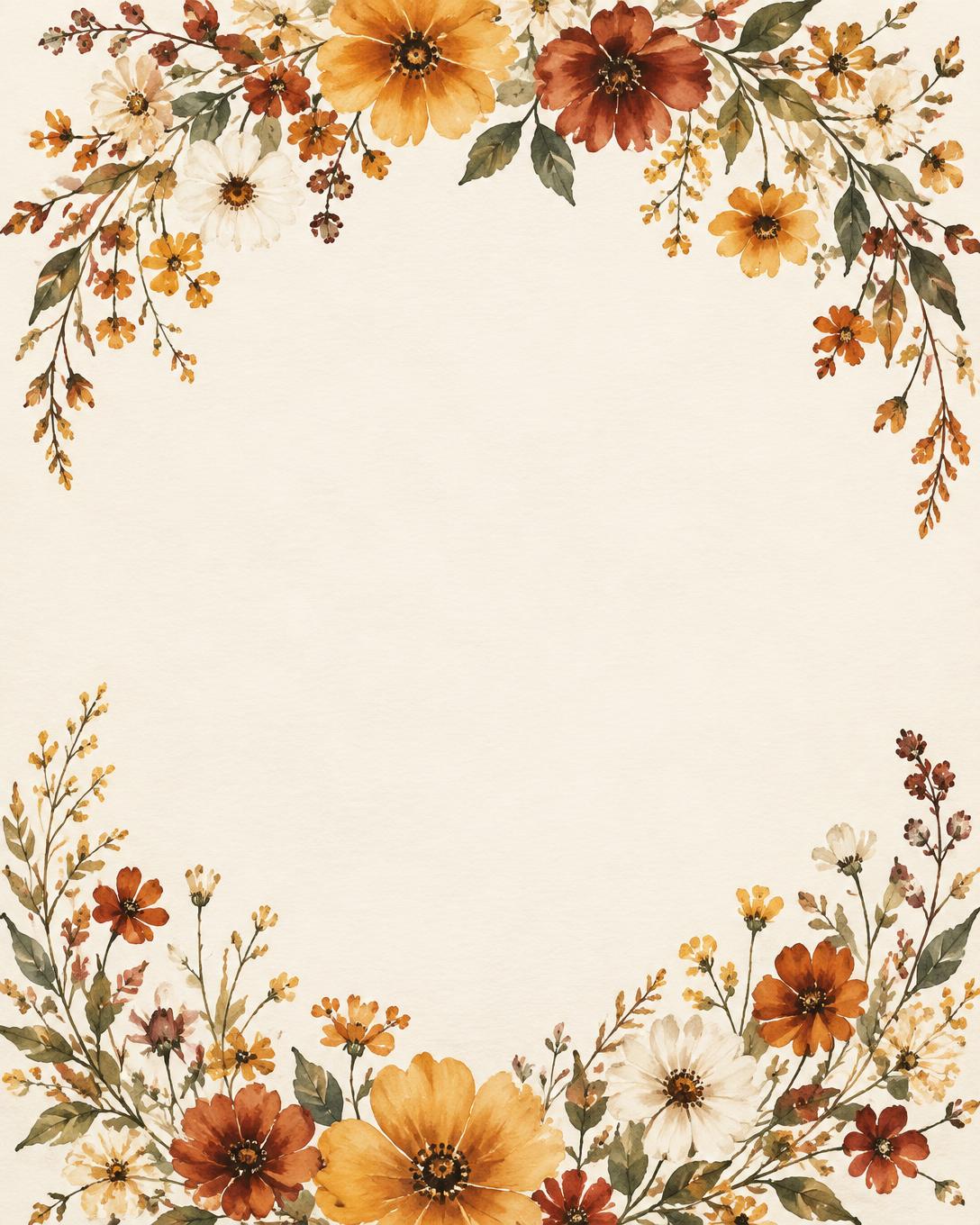 Wildflower Vows Engagement card